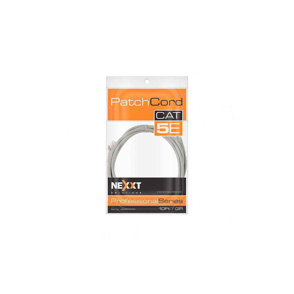 CABLE PATCH CORD NEXXT AB360NXT23 CAT5E GRIS 3M 1