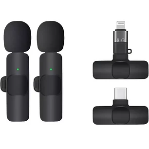 MICROFONO DUAL TECMASTER INALAMBRICO TIPO-C ANDROID/IPHONE