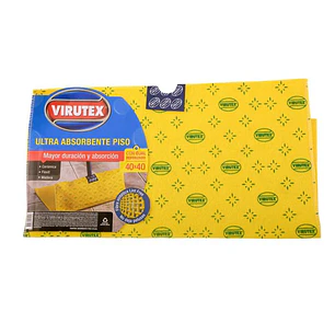 TRAPERO ULTRA ABSORBENTE VIRUTEX 40 X 40 CON OJAL