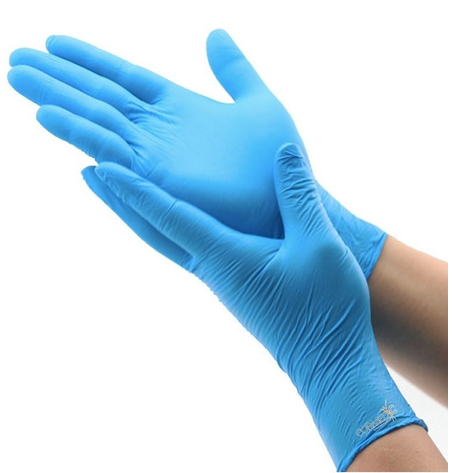 CAJA GUANTES NITRILO LIBRES DE POLVO T/L AZUL100 UND. ACTIVE  1