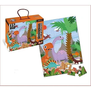 PUZZLE 35 PIEZAS JUMBO DINOSAURIOS +3 JMI BAS388