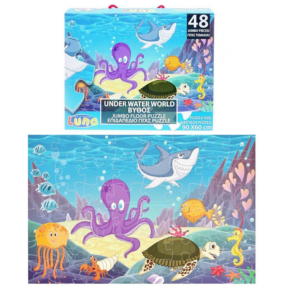 PUZZLE INFANTIL 48 PIEZAS JUMBO OCEANO +3 JMI BAS452 1