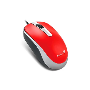 MOUSE ALAMBRICO GENIUS USB-A DX-120 ROJO