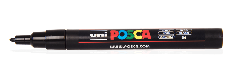 MARCADOR POSCA 3M NEGRO 0.9 - 1.3 MM 1
