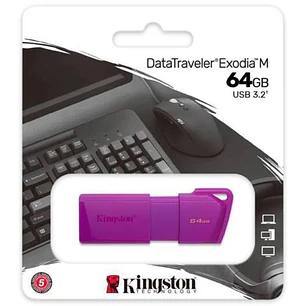 PENDRIVE KINGSTON DTXM/64GB 3.2 DATATRAVELER EXODIA MORADO