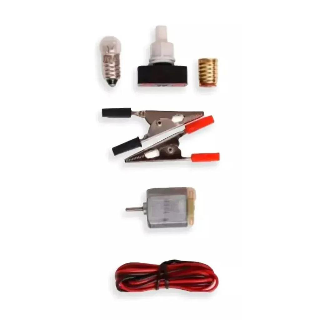 CIRCUITO ELECTRICO PORTA BATERIA BASE MADERA 8 PZAS. E1919 KMIX 1