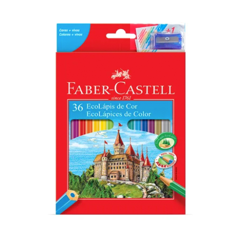 LAPICES DE COLORES FABER 36 COLORES HEXAGONAL 1