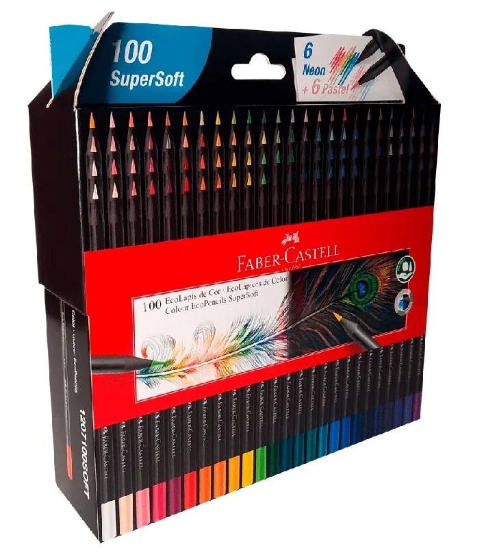 LAPICES DE COLORES FABER CASTELL 100 COLORES SUPERSOFT (210700) 1