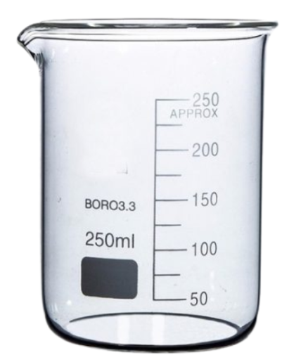 VASO VIDRIO PRECIPITADO GRADUADO 250CC KINDER MIX 1