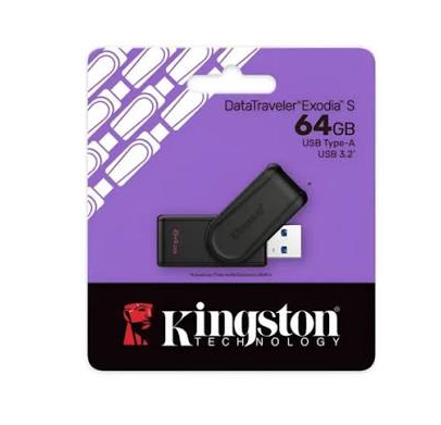 PENDRIVE KINGSTON DTXS 64 GB DATATRAVELER EXODIA S 3.2 1