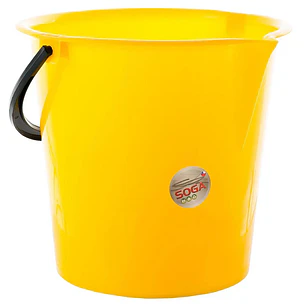 BALDE PLASTICO CON MANILLA SOGA 15 LTS.