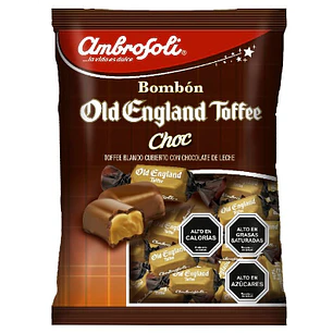 BOLSA BOMBON OLD ENGLAND TOFFEE CHOP AMBROSOLI 50 UNDS.