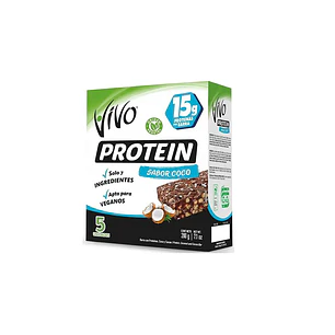 CAJA BARRA PROTEIN COCO VIVO 5UNID. 15GR.