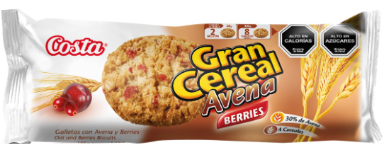 GALLETA GRAN CEREAL BERRIES 185 GRS. 1