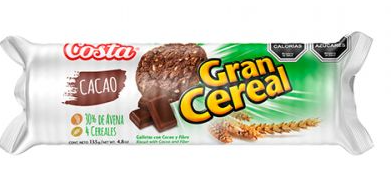 GALLETA GRAN CEREAL CACAO 135 GRS. 1