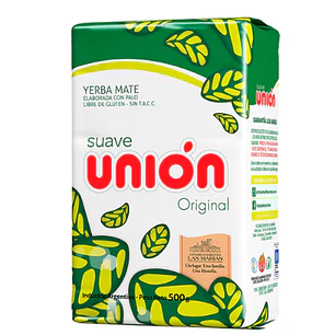 YERBA MATE UNION SUAVE ORIGINAL 500 GRS.