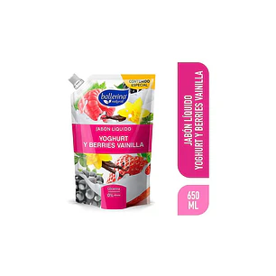 JABON LIQUIDO BALLERINA 650 ML DOYPACK YOGHURT  BERRIES
