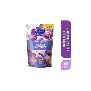 JABON LIQUIDO BALLERINA 650 ML DOYPACK VIOLETAS SILVESTRE