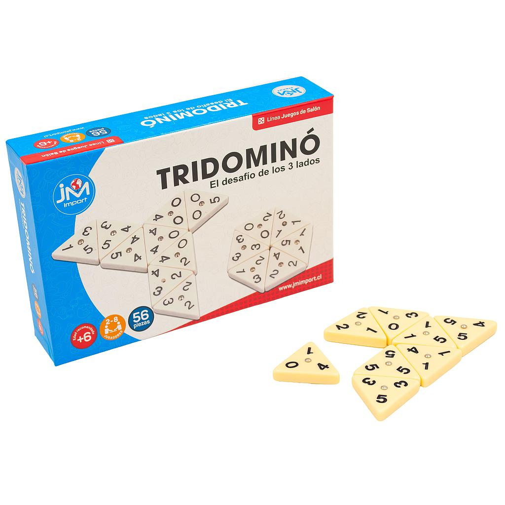 DOMINO 3 CARAS TRIDOMINO 3.5CM 56PZS JMI. 6+a (JUEGDOM017) 1