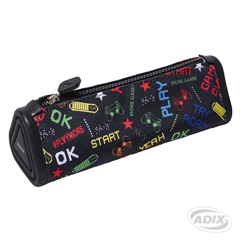 ESTUCHE ESCOLAR ADIX NEGRO C/BORDE DE SILICONA NEGRO(A503238) 1