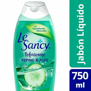 JABON LIQUIDO LE SANCY 750 ml. PEPINO & ALOE ( LA )