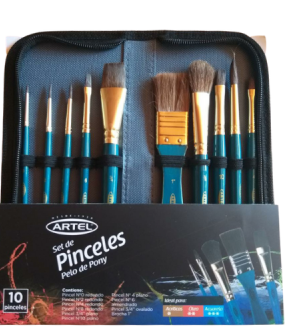 SET DE PINCELES ARTEL PELO DE PONY (10 PINCELES) 1