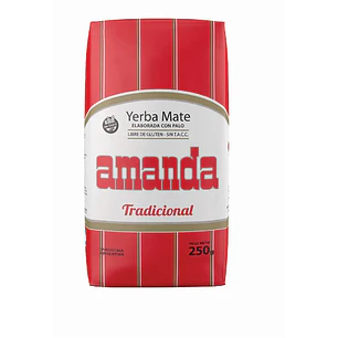 YERBA MATE AMANDA TRADICIONAL 250GRS.