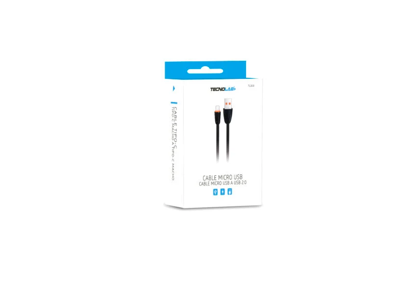 CABLE USB 2.0 A MICRO USB TECNOLAB 1MT TL313 1