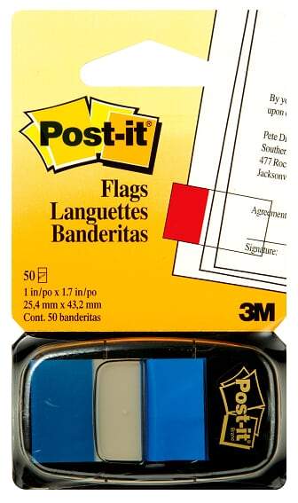 BANDERITA POST-IT AZUL ( DESC. ) 1