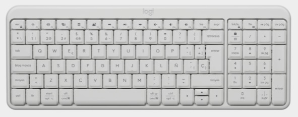 TECLADO BLUETOOTH LOGITECH K250 BLANCO 1