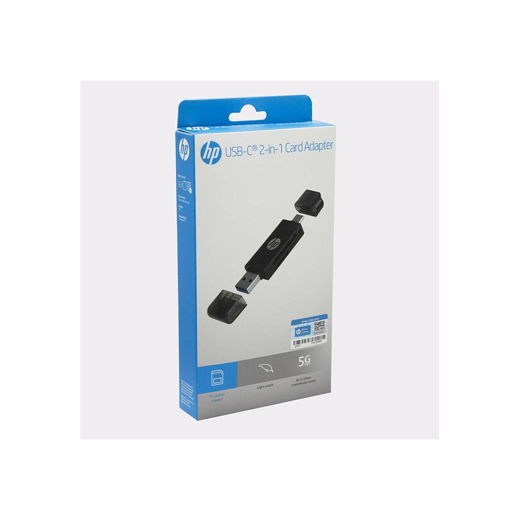 LECTOR DE TARJETAS HP SD Y MICROSD USB 3.0 USB-C TIPO C Y USB-A 1