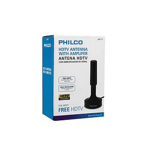 ANTENA TV PHILCO HDTV DIGITAL C/AMPLIFICADOR DE SEÑAL 49117