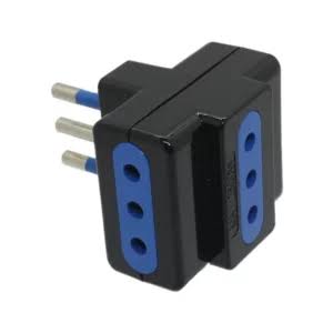 ENCHUFE TRIPLE PHILCO 10A 250V NEGRO 79311 1