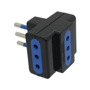 ENCHUFE TRIPLE PHILCO 10A 250V NEGRO 79311