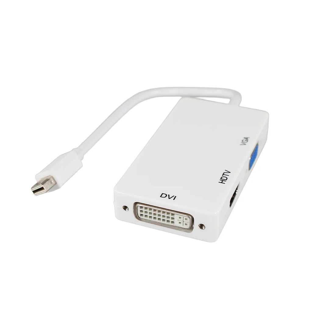 ADAPTADOR MINI DISPLAYPORT A HDMI/VGA/DVI TECNOLAB TL800 1