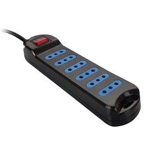 ALARGADOR MULTIPLE PHILCO 6 ENCHUFES 3MTS NEGRO XT-30