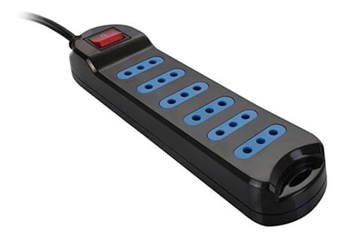 ALARGADOR MULTIPLE PHILCO 6 ENCHUFES 5MTS NEGRO XT-30 1
