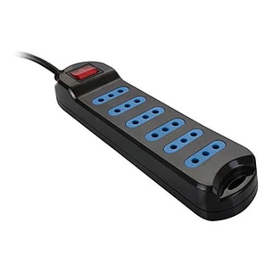 ALARGADOR MULTIPLE PHILCO 6 ENCHUFES 5MTS NEGRO XT-30