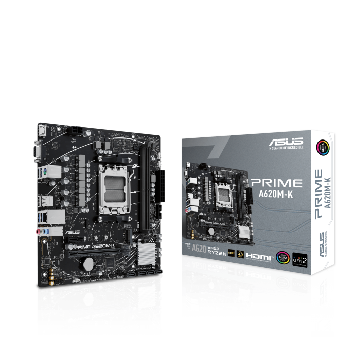 PLACA MADRE ASUS AMD PRIME A620M-K/M.2/AM5 DDR5 ATX PCIe 4.0 1