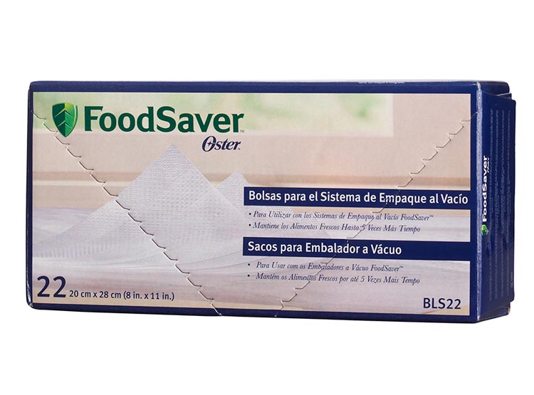 BOLSAS PARA  EMPAQUE AL VACIO FOODSAVER OSTER 22 UNID.  1