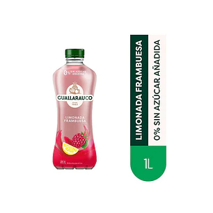 JUGO GUALLARAUCO LIMONADA FRAMBUESA S/AZUCAR AÑADIDA 1.0 LT