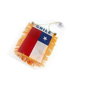ADORNO FIESTAS PATRIAS BANDERIN CHILENO 10 X 14CMS. 1PCS. FELIZ GROUP (420180)