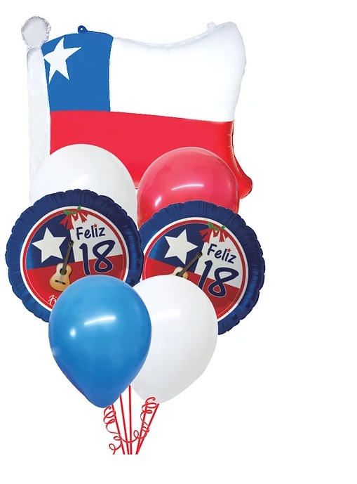 SET GLOBOS MIX BANDERA GLAM X 7 UND. 1