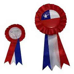 ADORNO FIESTAS PATRIAS GLAM ESCARAPELA 8 X 16 CMS. 1PCS. 