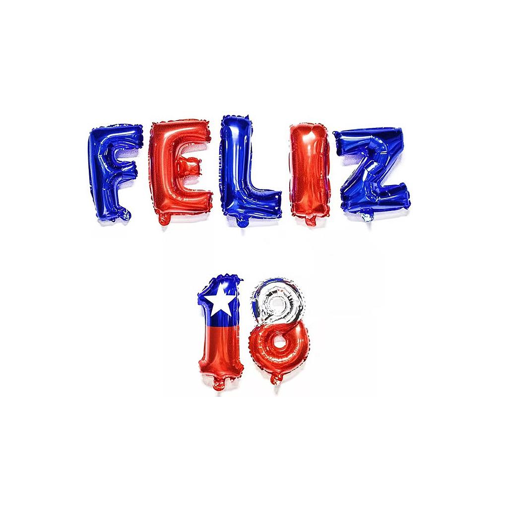 SET GLOBOS METALIZADOS FELIZ 18 7PCS. FELIZ GROUP (420124) 1