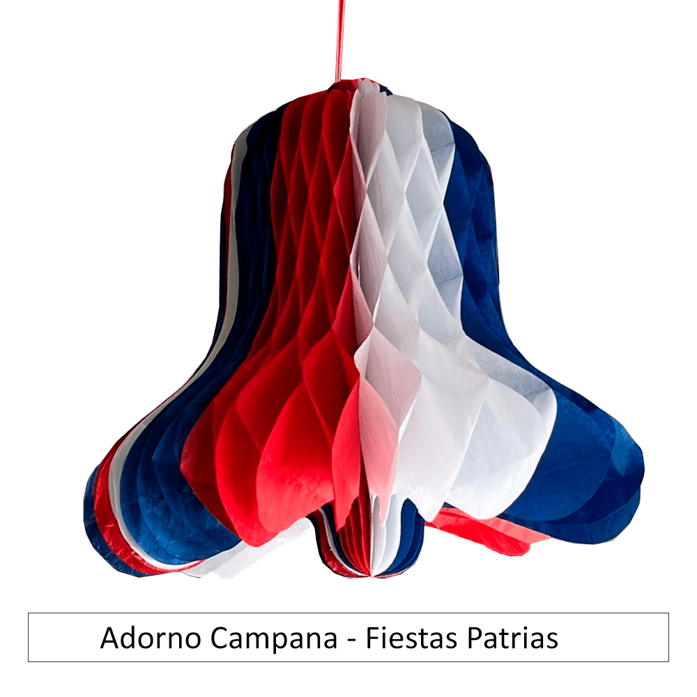 ADORNO FIESTAS PATRIAS ARGOS CAMPANA 26CMT. (ART.111) 1