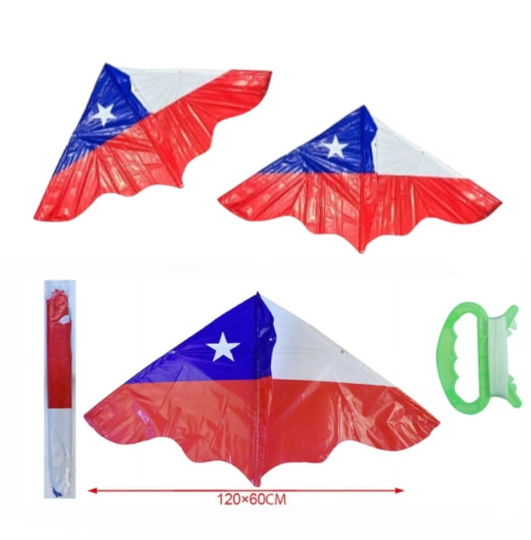 VOLANTIN COMETA 120 X 60CMS. ARGOS GUACHACA ''VIVA CHILE'' 1UNID. (ART.144) 1