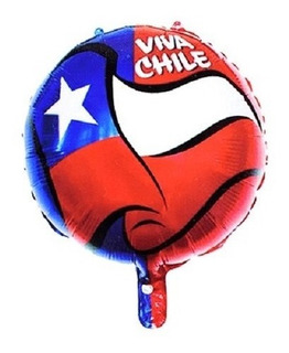 GLOBO GLAM FOIL VIVA CHILE 1 Unid. 1