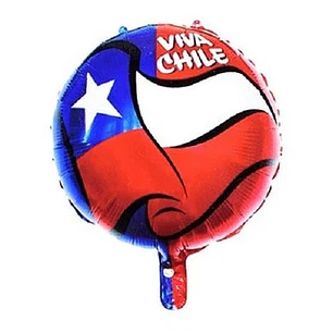 GLOBO GLAM FOIL VIVA CHILE 1 Unid.