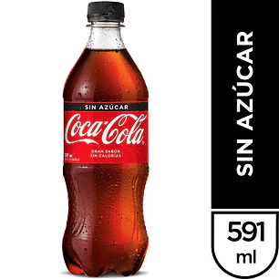 BEBIDA COCA COLA SIN AZUCAR 591ML